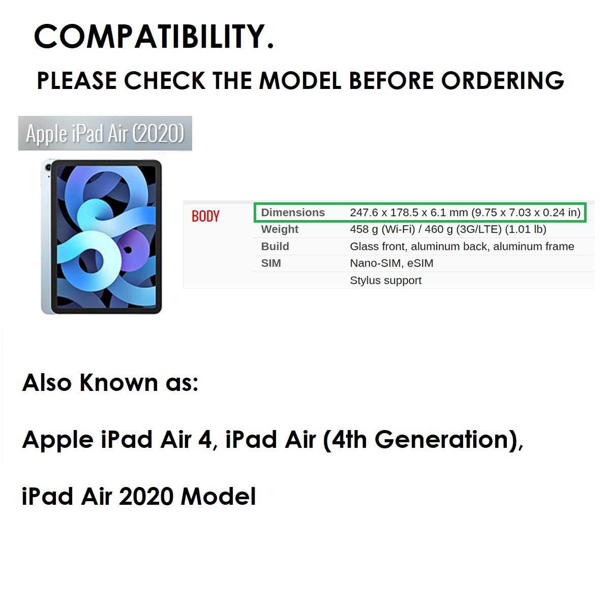 iPad 10.9 inch Air 5 (2022), iPad Air 4 (2020)